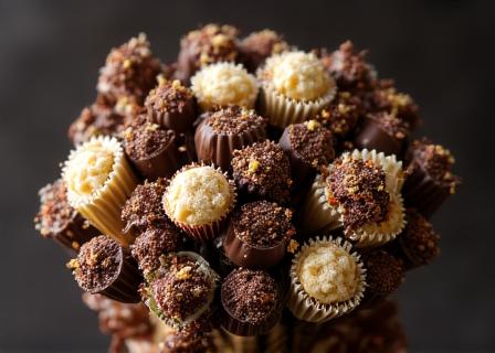 Bouquet assortito di cioccolatini e liquirizia