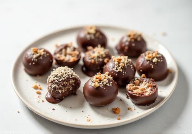 Praline al cioccolato senza zucchero